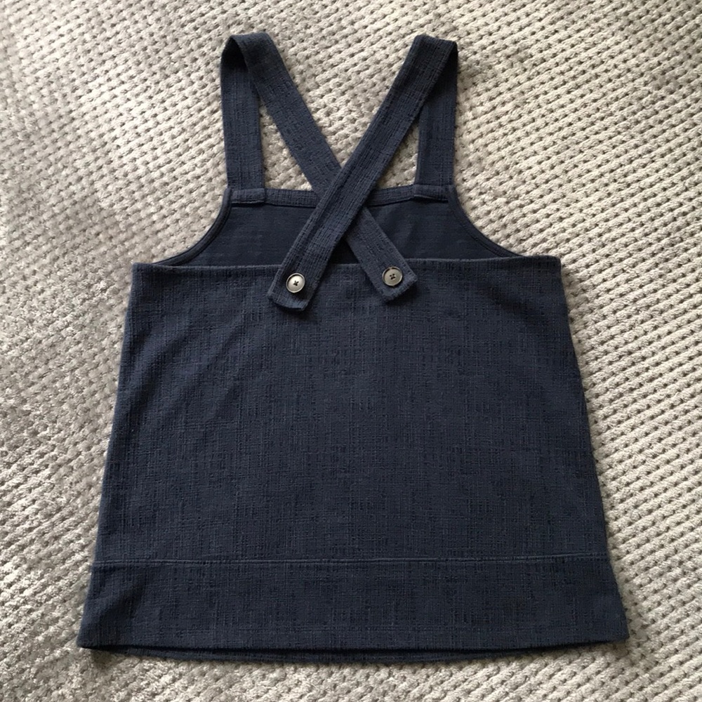 MADEWELL women's Knit Apron Cross Back Shirt Top M